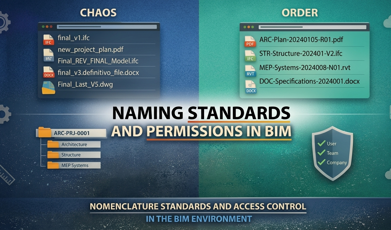 Padrões de Nomenclatura e Permissões em BIM